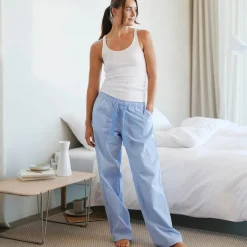 Khios pyjamasbukse dame L blå