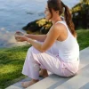 Khios pyjamasbukse dame XL rosa