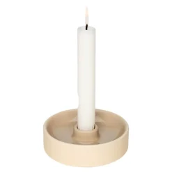 Kirnu lysestake 11x3,5 cm beige
