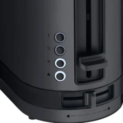 KitchenMinis brødrister med lang rille 900W svart