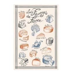 Kjøkkenhåndkle 48x72 cm Fromages de France
