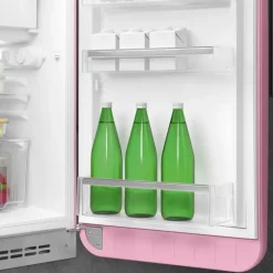 Kjøleskap med fryser FAB10 høyrehengslet rosa