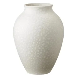 Knabstrup vase 20 cm hvit