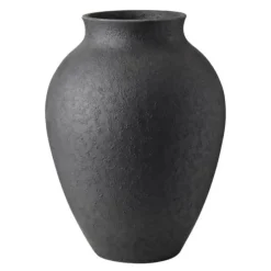 Knabstrup vase 27 cm svart