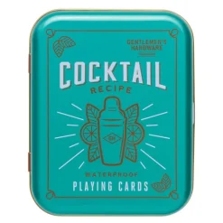 Kortstokk vannfast med etui Cocktail