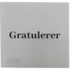Kort 8x8cm gratulerer