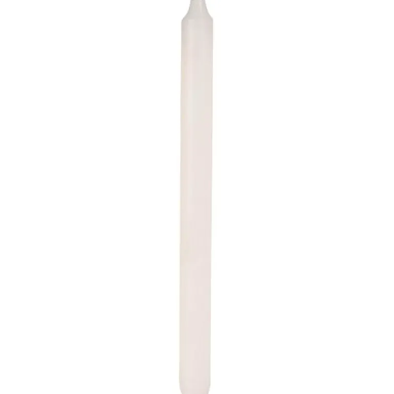 Kronelys 28 cm hvit