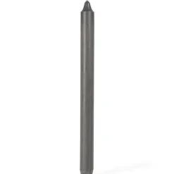 Kronelys 28 cm mørk grå