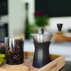Kronos manuell kaffekvern 19 cm sjokolade
