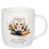 Krus 40 cl All I need is Books, Cat, Coffee