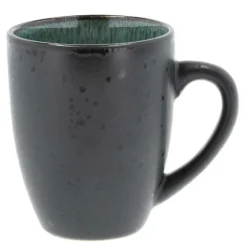 Krus 30 cl svart/grønn