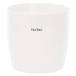 Krus farfar 30 cl hvit