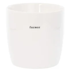 Krus farmor 30 cl hvit
