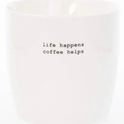 Krus life happens 30 cl hvit