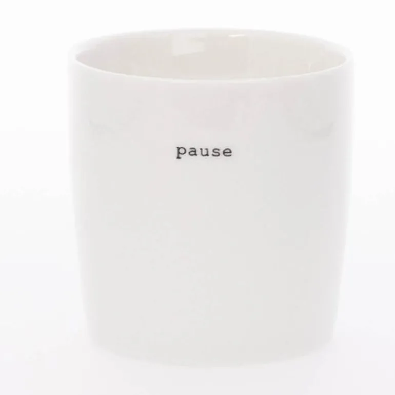Krus mini pause 10 cl hvit