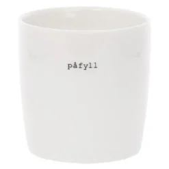 Krus mini påfyll 10 cl hvit