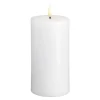 Kubbelys LED 7,4x15 cm silk hvit
