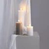 Kubbelys LED 7,4x20 cm silk hvit