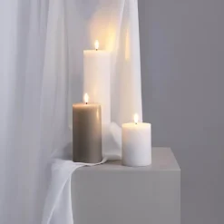 Kubbelys LED 7,4x10 cm silk hvit