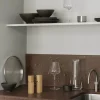 Kumi skål L 17 cm mørk brun