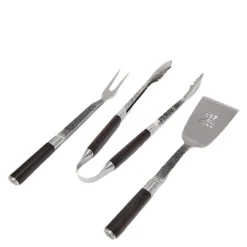 Kuro BBQ sett 3 deler brun/rustfri