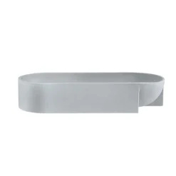 Kuru keramisk skål 37x7,5 cm lys grå