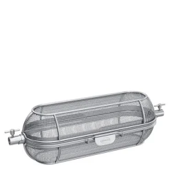 Kurv til rotisserie i rustfritt stål 43x15 cm