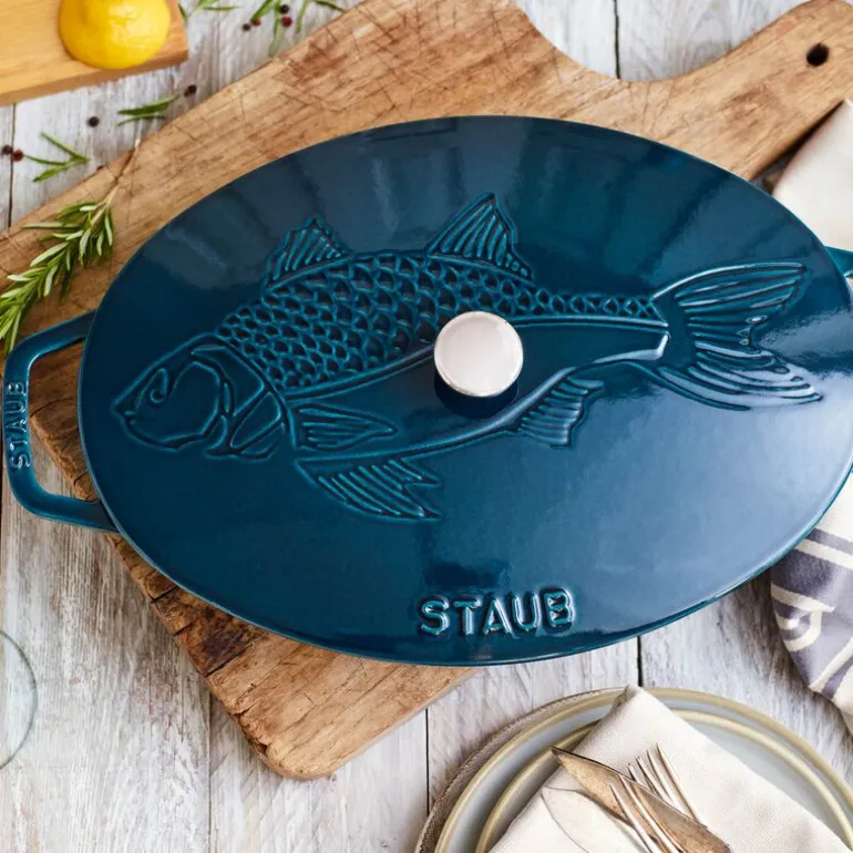 La Cocotte ovalt gryte med lokk 32 cm 2,8L la mer