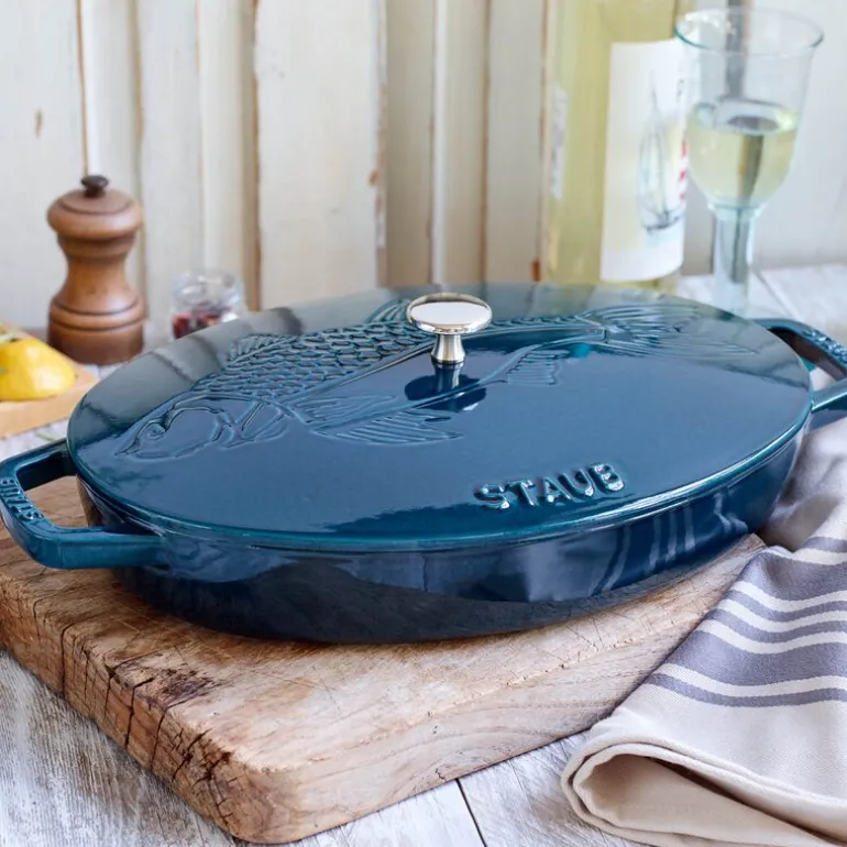 La Cocotte ovalt gryte med lokk 32 cm 2,8L la mer