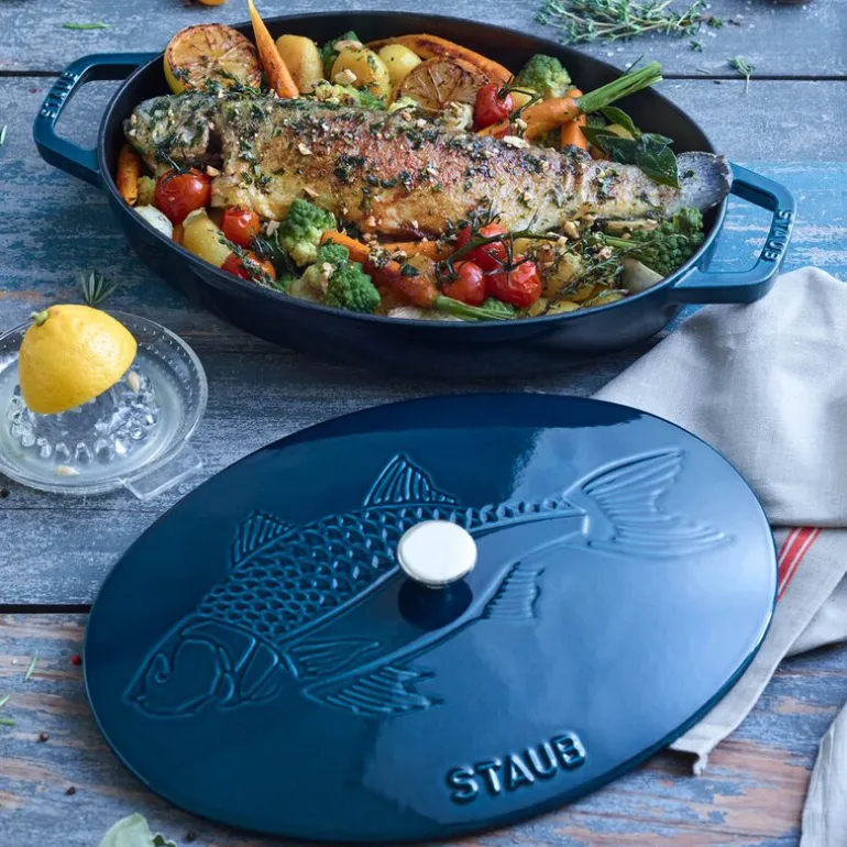 La Cocotte ovalt gryte med lokk 32 cm 2,8L la mer