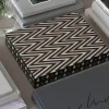 Lakkert backgammon svart