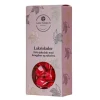 Lakriskuler 130 g hvit sjokolade m/bringebær og rabarbra