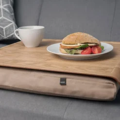 Laptray knebrett 46x38 cm piltre/sand