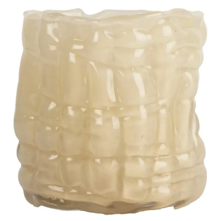 Lara lysholder 10 cm beige