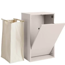 Laundry Boks skittentøyskurv 30x43x70 cm Silver Cloud Grey