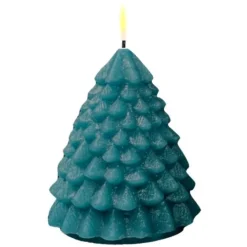 LED juletre 8x11 cm mørk grønn