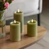 LED kubbelys 7,5x15 cm green leaf