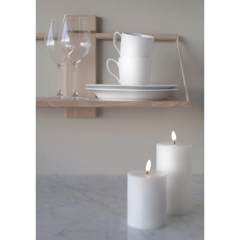 LED kubbelys 20x7,8 cm nordic white
