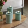 LED kubbelys 7,5x12,5 cm sage