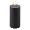 LED kubbelys 15x8 cm svart