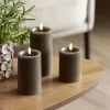 LED kubbelys 7,5x12,5 cm taupe