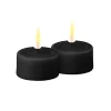 LED telys 4x5 cm svart
