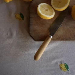 Lemon bordduk 250x145 cm beige/gul