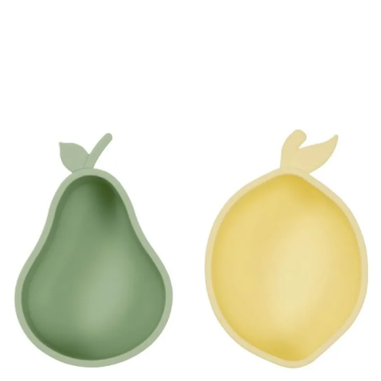 Lemon & Pære snackbolle 19x13 cm Yellow Green