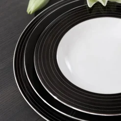 Lerk dyp tallerken 23 cm mørk