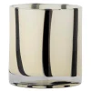 Liberty telysholder 10 cm hvit/svart