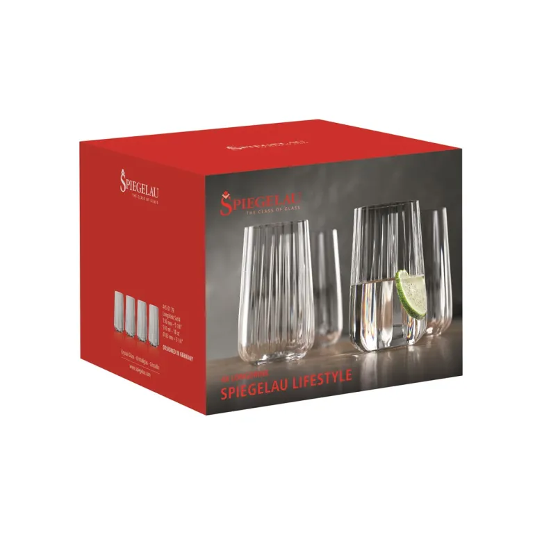 Lifestyle longdrink/vannglass 51 cl 4 stk