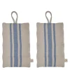 Linu gryteklut 22x14 cm 2 stk blue