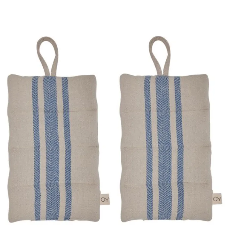 Linu gryteklut 22x14 cm 2 stk blue