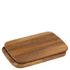 Lite serveringsbrett 2 stk 28x20 cm akasie